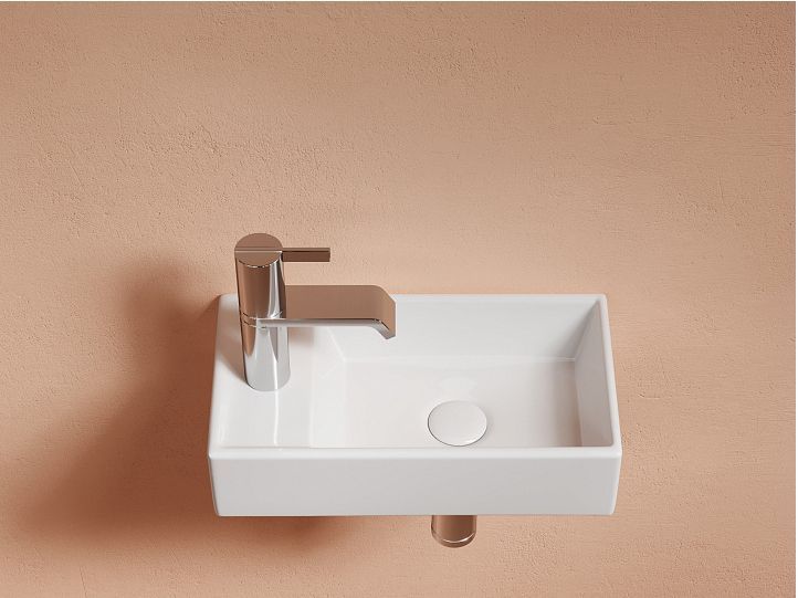 Умывальник CERAMICANOVA Element подвесной прямоугольный (чаша справа, отверстие под смеситель слева) CN6051R