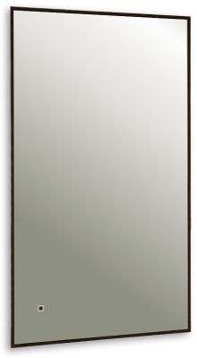 Зеркало AQUAme AQM9102B 60 с подсветкой цвет Черный с бесконтактным выключателем с подогревом и диммером