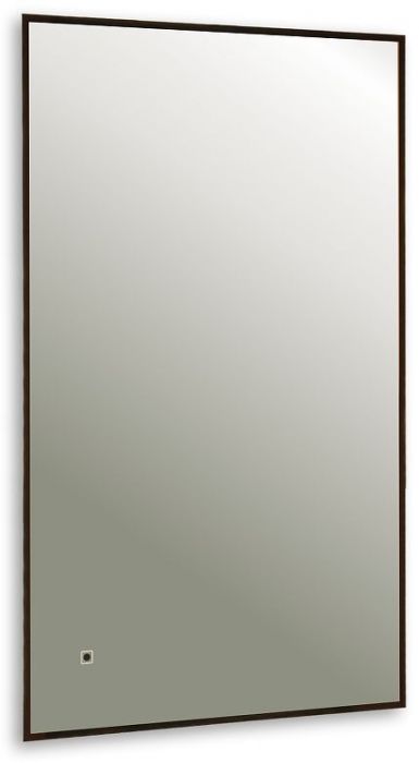Зеркало AQUAme AQM9102B 60 с подсветкой цвет Черный с бесконтактным выключателем с подогревом и диммером