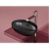 Умывальник CERAMICANOVA Element чаша накладная овальная (цвет Чёрный Матовый) CN6056MB