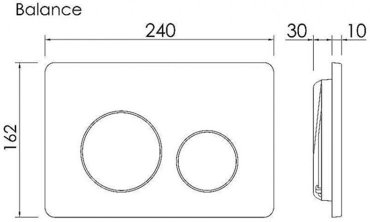 Клавиша смыва Ceramicanova Balance Circle CN12-001BG Брашированное золото