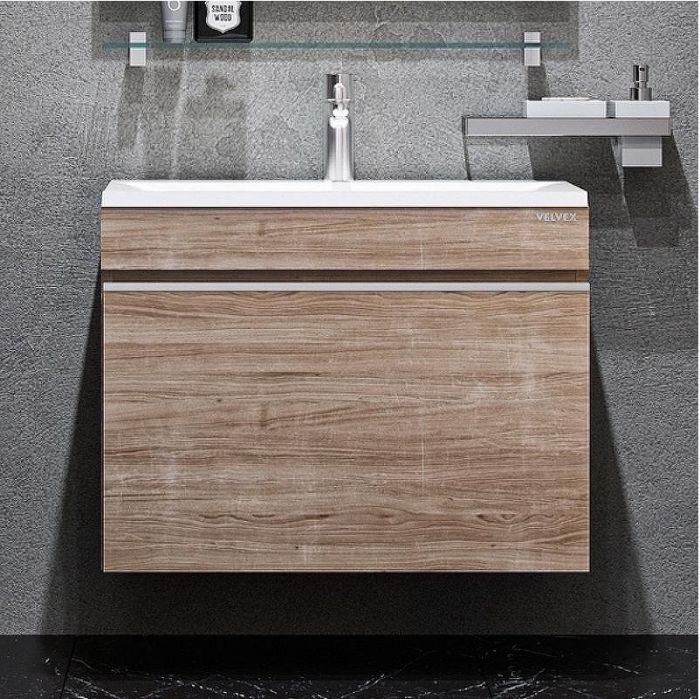 Тумба под раковину Velvex Pulsus 70 tp.PUL.PUL.70.1Y подвесная Дуб сонома