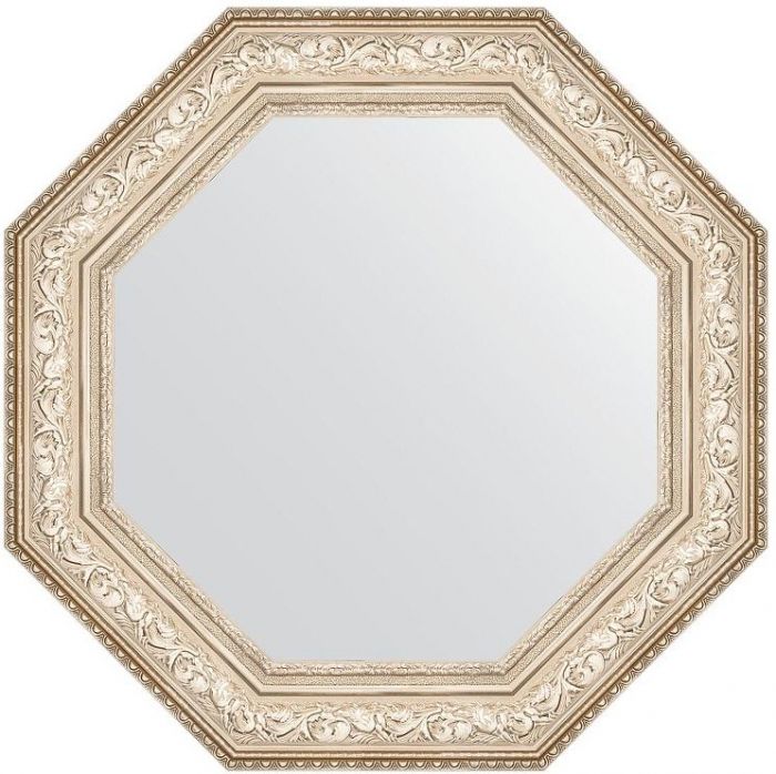 Зеркало Evoform Octagon 75х75 BY 7389 в багетной раме - Виньетка серебро 109