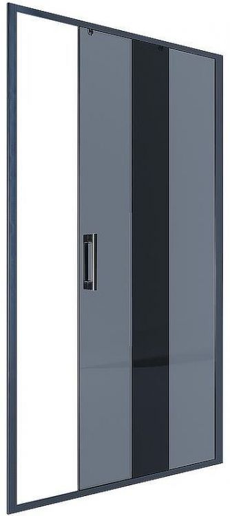 Душевая дверь Alex Baitler 120 AB64B120 профиль Черный стекло тонированное