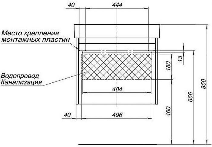 Тумба с раковиной Aquanet Nova Lite 60 245029 подвесная Белая глянцевая