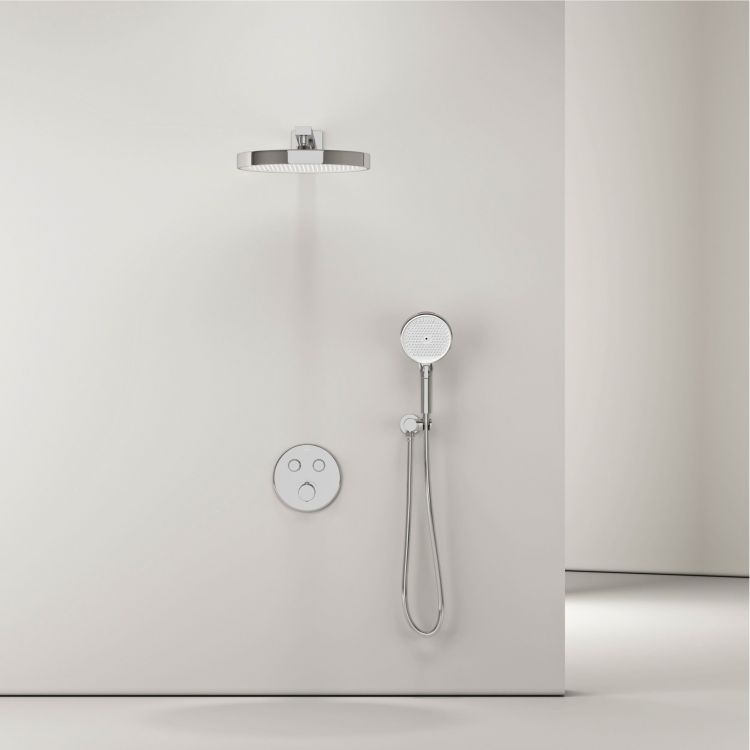 Душевой комплект SANCOS Space встраиваемый c термостатическим смесителем, цвет хром , SC3006CH Душевой комплект SANCOS Space встраиваемый c термостатическим смесителем, цвет хром , SC3006CH