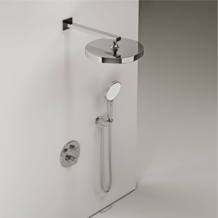 Душевой комплект SANCOS Space встраиваемый c термостатическим смесителем, цвет хром , SC3006CH Душевой комплект SANCOS Space встраиваемый c термостатическим смесителем, цвет хром , SC3006CH