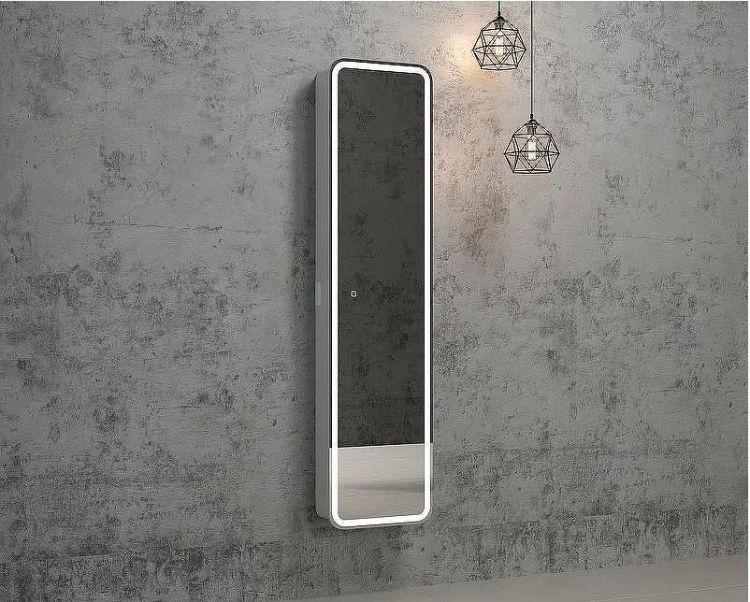 Зеркальный шкаф Континент Lorenzo LED 40 МВК009 с подсветкой Белый