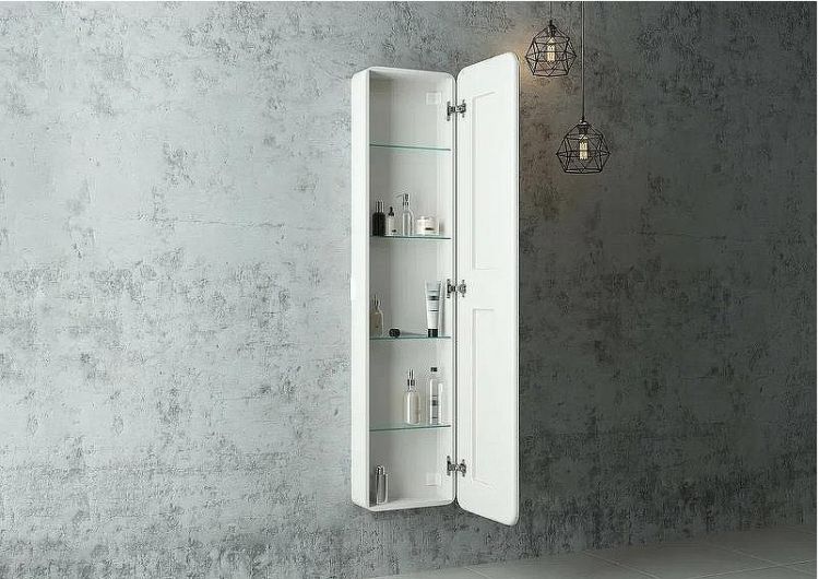 Зеркальный шкаф Континент Lorenzo LED 40 МВК009 с подсветкой Белый