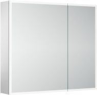 Зеркальный шкаф SANCOS для ванной комнаты из алюминия SANCOS Evoke 800x700х136 мм с LED подсветкой арт. SC8080