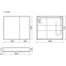 Зеркальный шкаф SANCOS для ванной комнаты из алюминия SANCOS Evoke 800x700х136 мм с LED подсветкой арт. SC8080