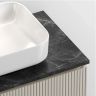 Столешница для ванной комнаты SANCOS 800х460 без отверстия под смеситель, цвет black sky, артикул TT80A1, TT80A1