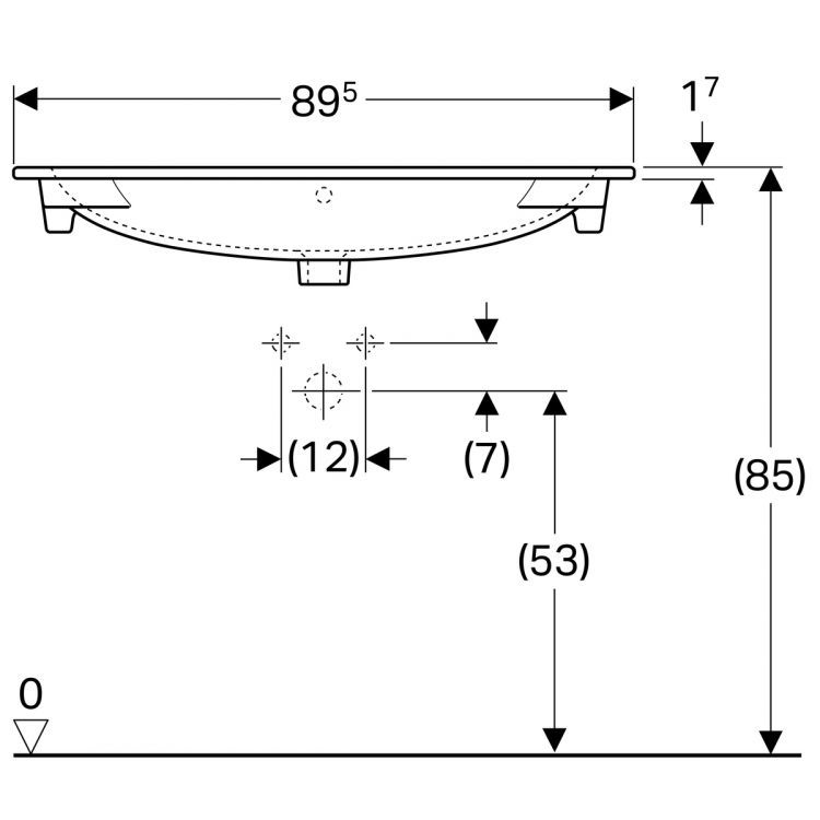 Раковина Keramag Acanto, 500.643.01.2