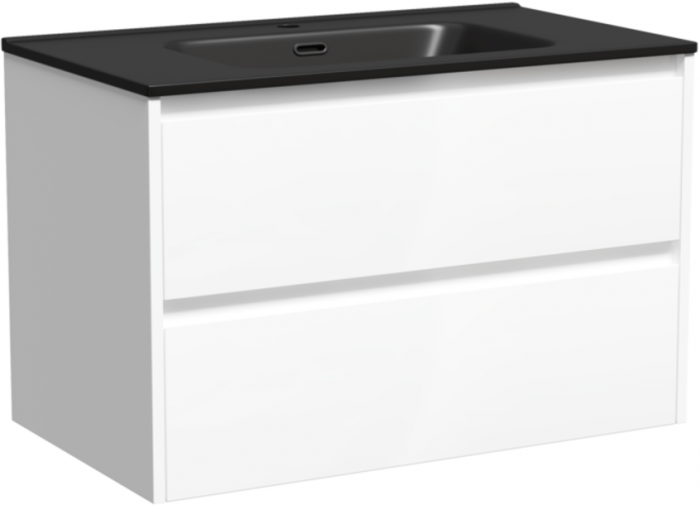 Тумба подвесная SANCOS под раковину Libra, белый глянец 790х450х500 мм, LB80W