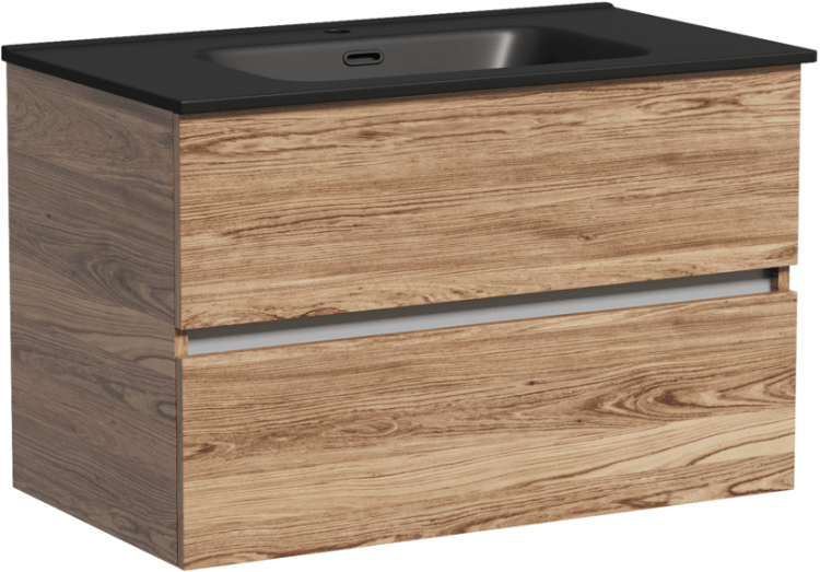 Тумба подвесная SANCOS под раковину Urban, дуб чарльстон 790х450х550, UR80ECH