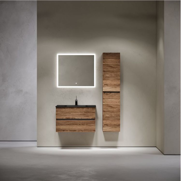 Тумба подвесная SANCOS под раковину Urban, дуб чарльстон 790х450х550, UR80ECH