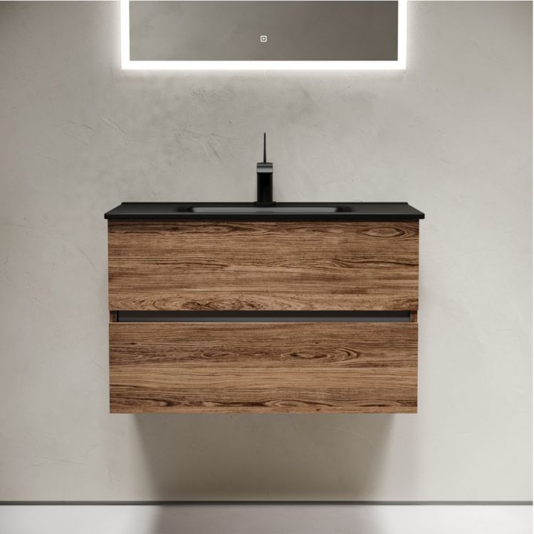 Тумба подвесная SANCOS под раковину Urban, дуб чарльстон 790х450х550, UR80ECH