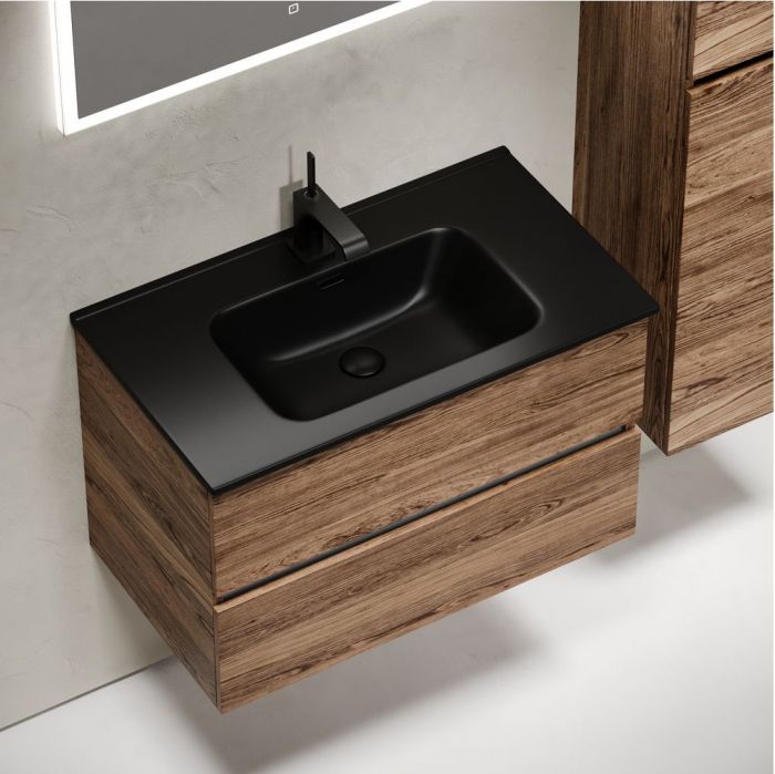 Тумба подвесная SANCOS под раковину Urban, дуб чарльстон 790х450х550, UR80ECH