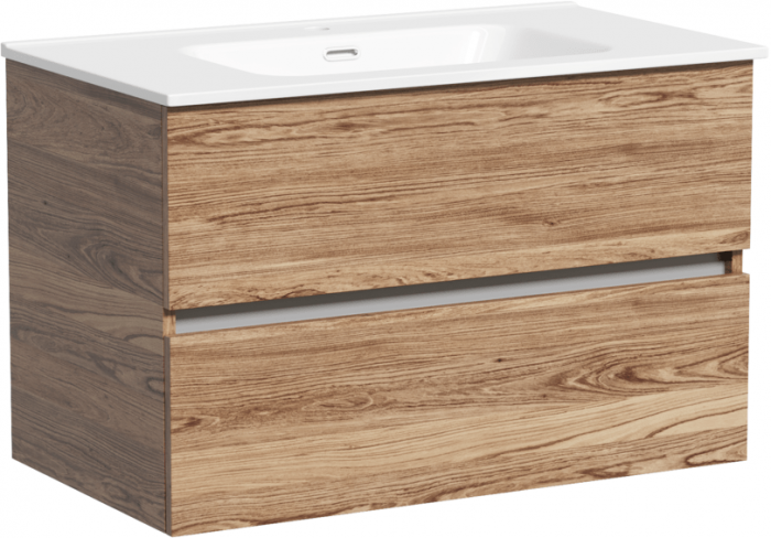 Тумба подвесная SANCOS под раковину Urban, дуб чарльстон 790х450х550, UR80ECH