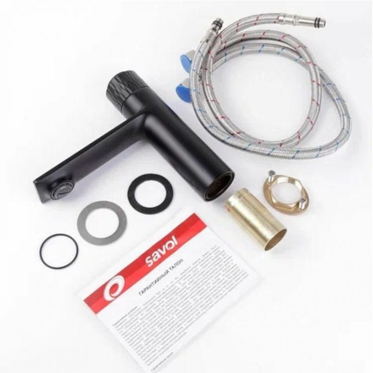 Смеситель для раковины Savol S-601810H цвет Черный Смеситель для раковины Savol S-601810H цвет Черный