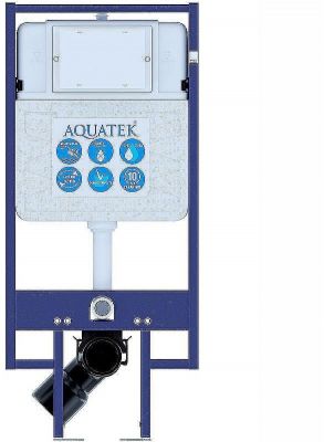 Инсталляция Aquatek INS-0000020 для унитаза без клавиши смыва