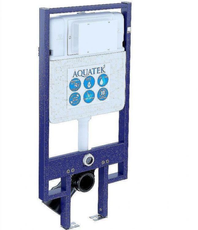 Инсталляция Aquatek INS-0000020 для унитаза без клавиши смыва
