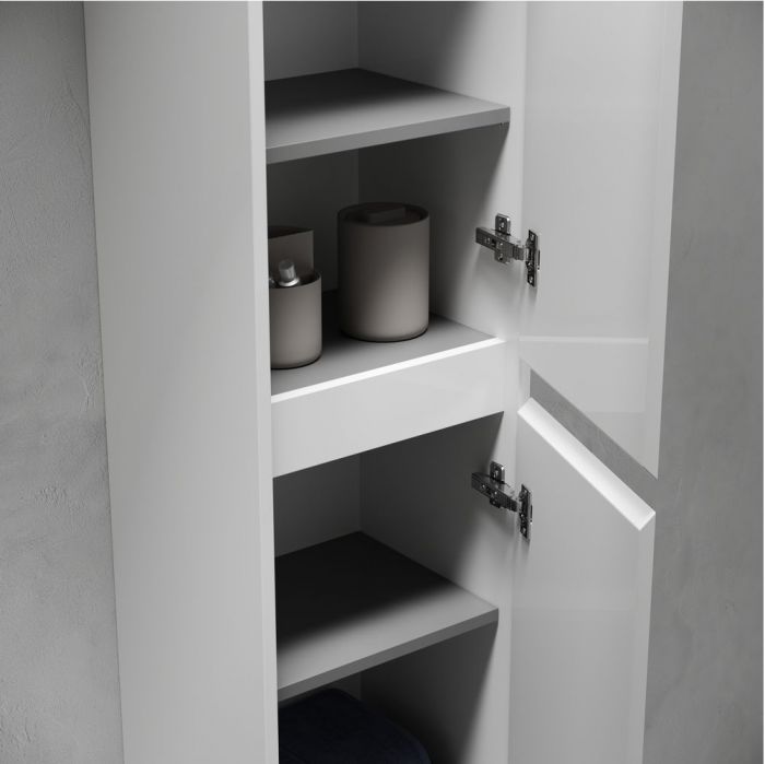 Шкаф-пенал SANCOS подвесной Libra, белый глянец 350х300х1600 мм, PLB35W