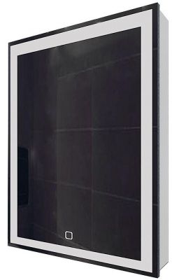 Зеркальный шкаф Mixline Минио 60 547083 с подсветкой цвет Белый