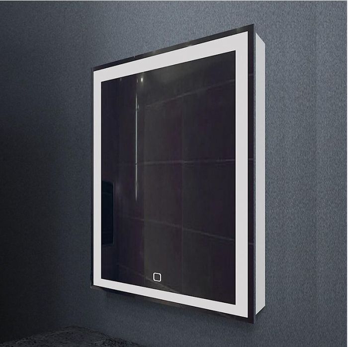 Зеркальный шкаф Mixline Минио 60 547083 с подсветкой цвет Белый