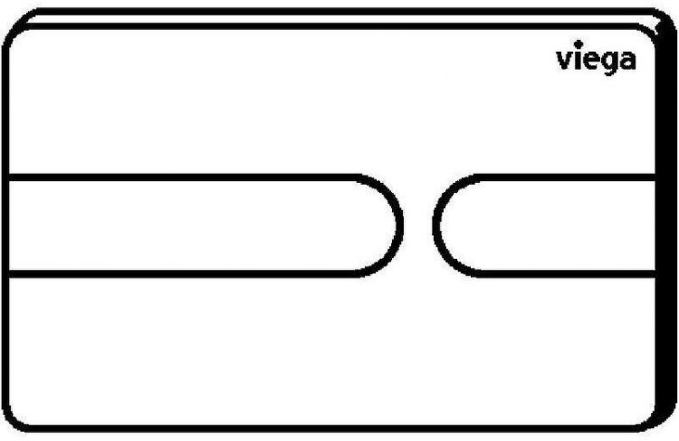 Клавиша смыва Viega Prevista Visign for Style 8613.1 773151 Белая матовая