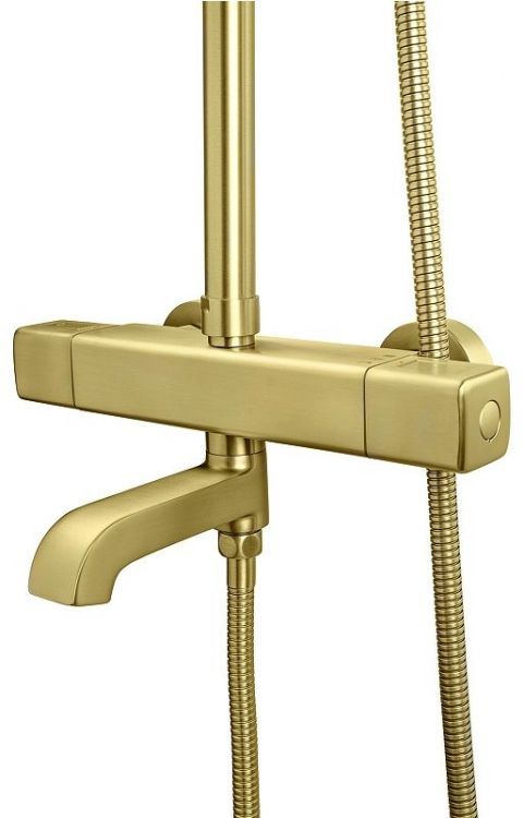 Душевая система FILARETE FL2050MG с термостатом цвет Золото матовое