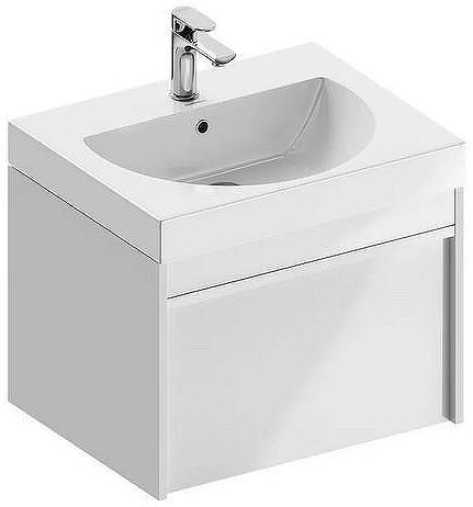 Тумба под раковину Kerama Marazzi Modula 60 MOD.60.1+1\WHT подвесная цвет Белый глянцевый