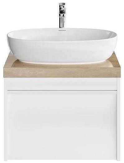 Тумба под раковину Kerama Marazzi Modula 60 MOD.60.1+1\WHT подвесная цвет Белый глянцевый