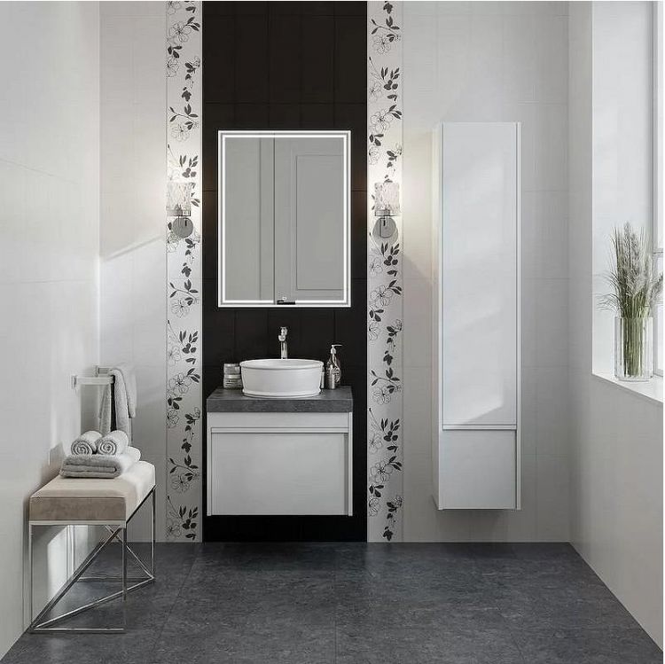 Тумба под раковину Kerama Marazzi Modula 60 MOD.60.1+1\WHT подвесная цвет Белый глянцевый