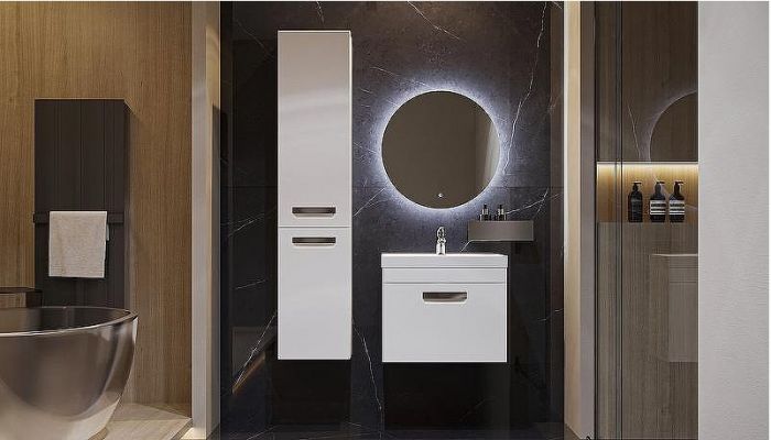 Шкаф пенал Velvex Estea 35 pp.EST.35 подвесной Белый матовый