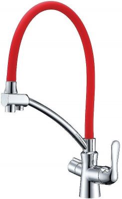 Смеситель для кухни Lemark Comfort LM3070C-Red Хром Красный