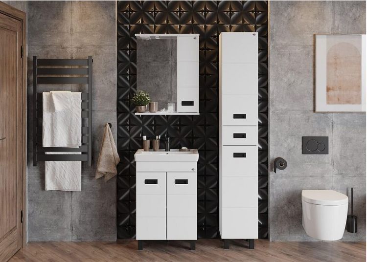 Шкаф пенал Onika Балтика 32 403220 цвет Белый