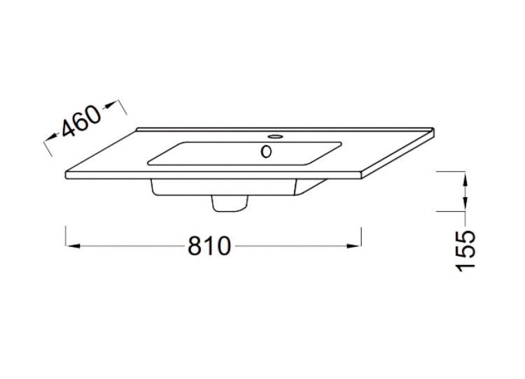 Раковина 81 см Jacob Delafon Ola EXTA112-00