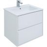 Тумба под раковину Aquanet Милан 65 339965 подвесная цвет Белый глянец