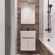 Комплект мебели для ванной DIWO Архангельск 50 подвесной цвет Белый Дуб сонома