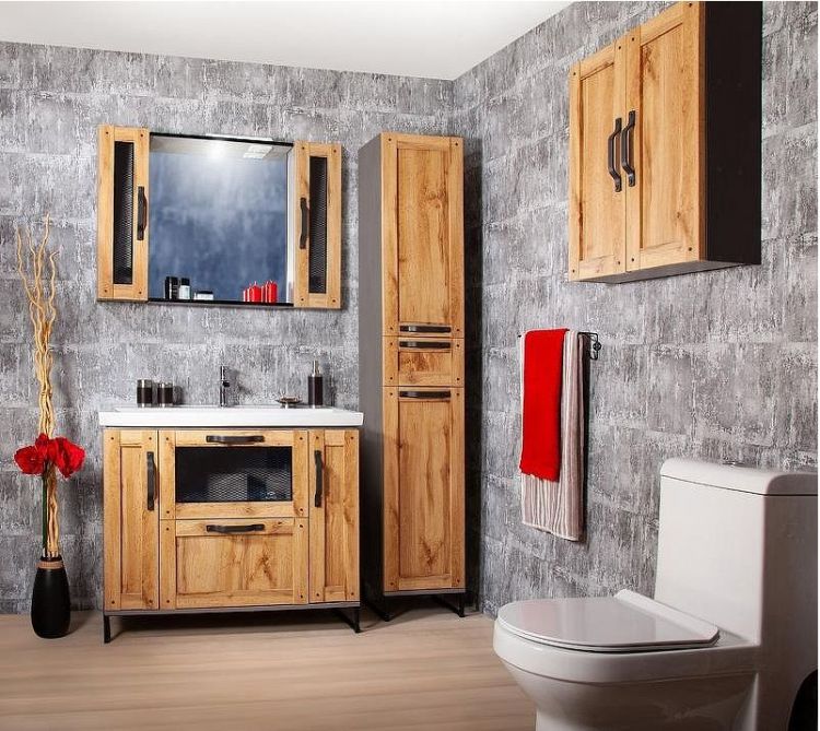 Подвесной шкаф Бриклаер Лофт 20 4627125413346 Метрополитен грей