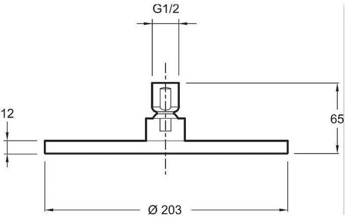 Верхний душ Jacob Delafon EO E14536-CP Хром