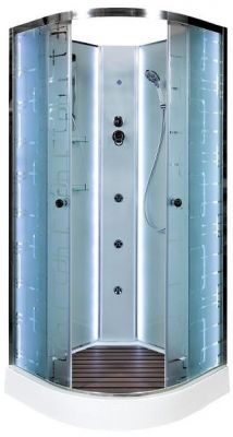 Душевая кабина Avacan 100 EM1510NLED+GM с гидромассажем