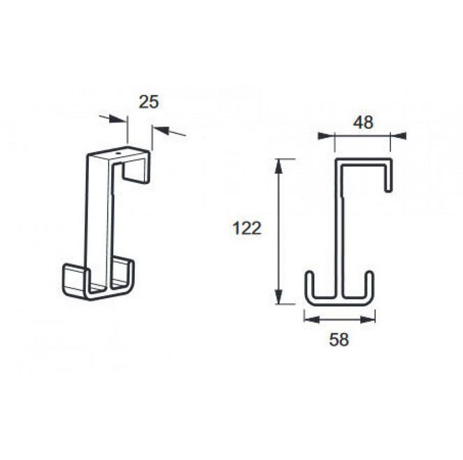 Крючок Jacob Delafon NOUVELLE VAGUE E9405-BLV Крючок Jacob Delafon NOUVELLE VAGUE E9405-BLV