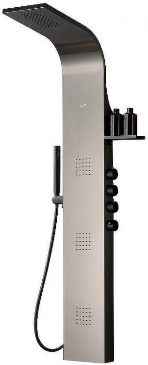 Душевая панель Ceruttispa Bella B CT9254 с гидромассажем Черная Душевая панель Ceruttispa Bella B CT9254 с гидромассажем Черная