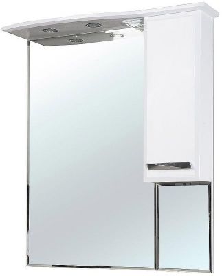 Зеркало со шкафом Bellezza Балтика 90 4618915001010 с подсветкой R Белое