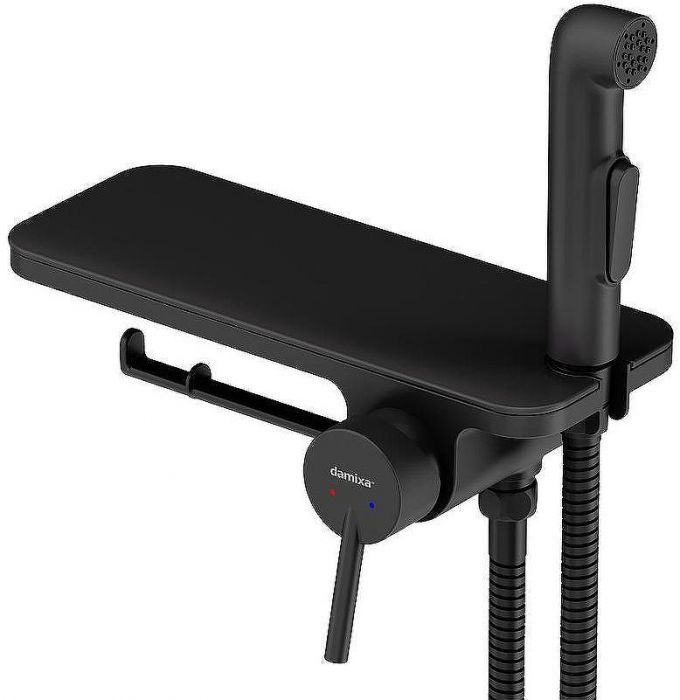Гигиенический душ со смесителем Damixa Jupiter 773500301 Черный матовый