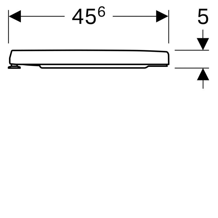 Сиденье с крышкой Geberit Renova Nr.1 Comprimo, 573085000 Сиденье с крышкой Geberit Renova Nr.1 Comprimo, 573085000