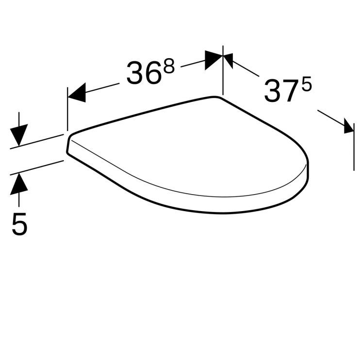 Сиденье с крышкой Geberit Renova Nr.1 Comprimo, 573085000 Сиденье с крышкой Geberit Renova Nr.1 Comprimo, 573085000