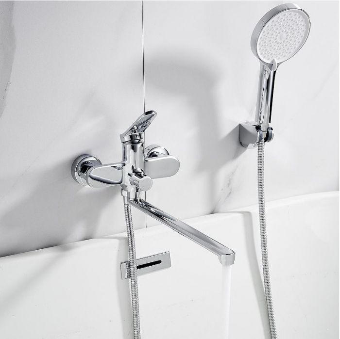 Смеситель для ванны Shevanik S43 S4322 универсальный цвет Хром